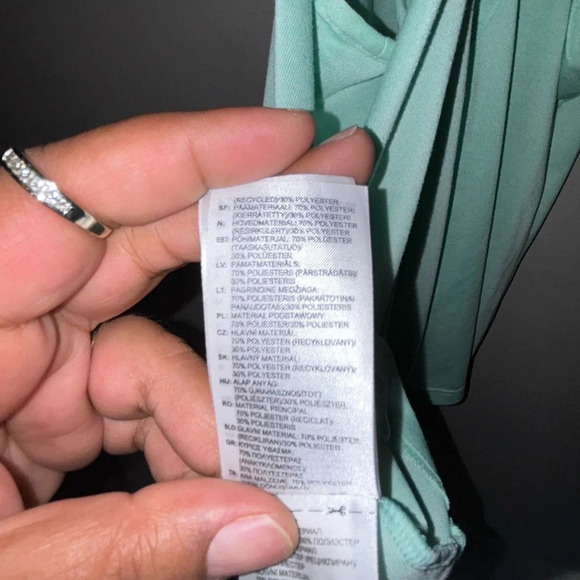 Adidas shirt - light aqua twist back running/active tank - Picture 5 of 8